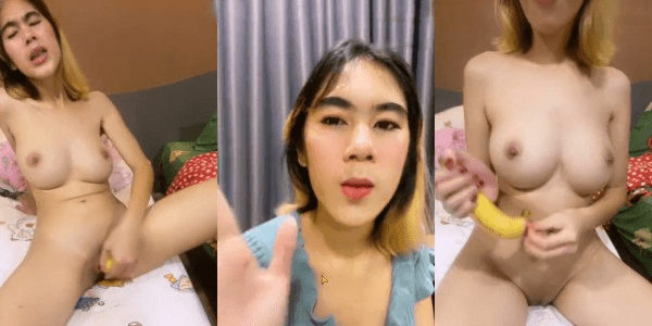 คลิปโป้ไทย น้องมุกเย้ดกล้วย ไลฟ์สดแหกหีโคตรเนียนขย่มกล้วยหอมจนน้ำหีแตก